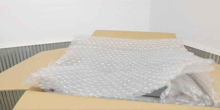 Bubble wrap on top